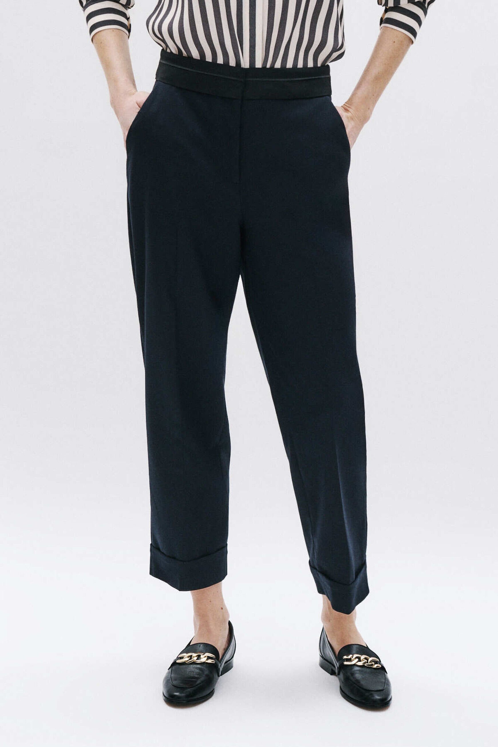 Pantalon Philemon bleu marine femme