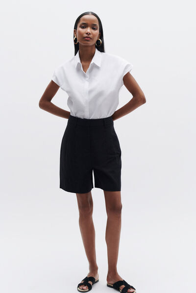 short bermude noir femme