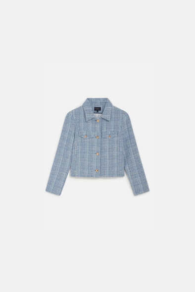 Veste volaje bleu femme