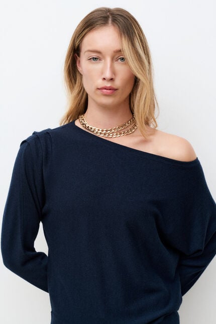 Pull Mvaleria bleu marine femme