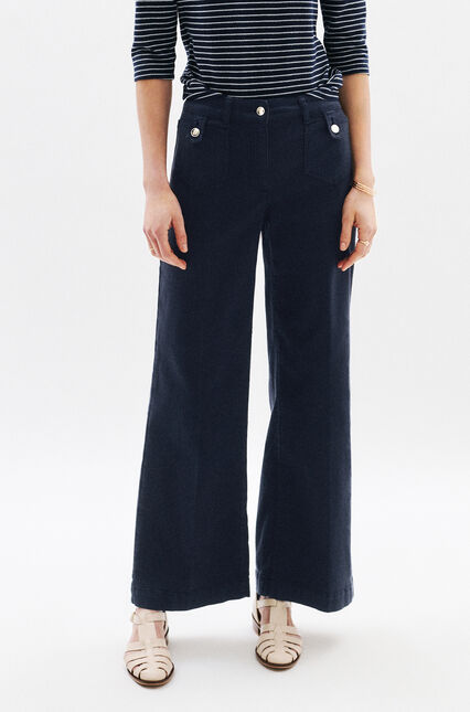 Pantalon Pietro bleu marine femme