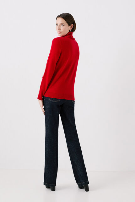 pull dylan b 100% cachemire rouge femme