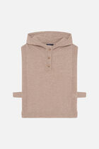 Yseo poncho light brown woman