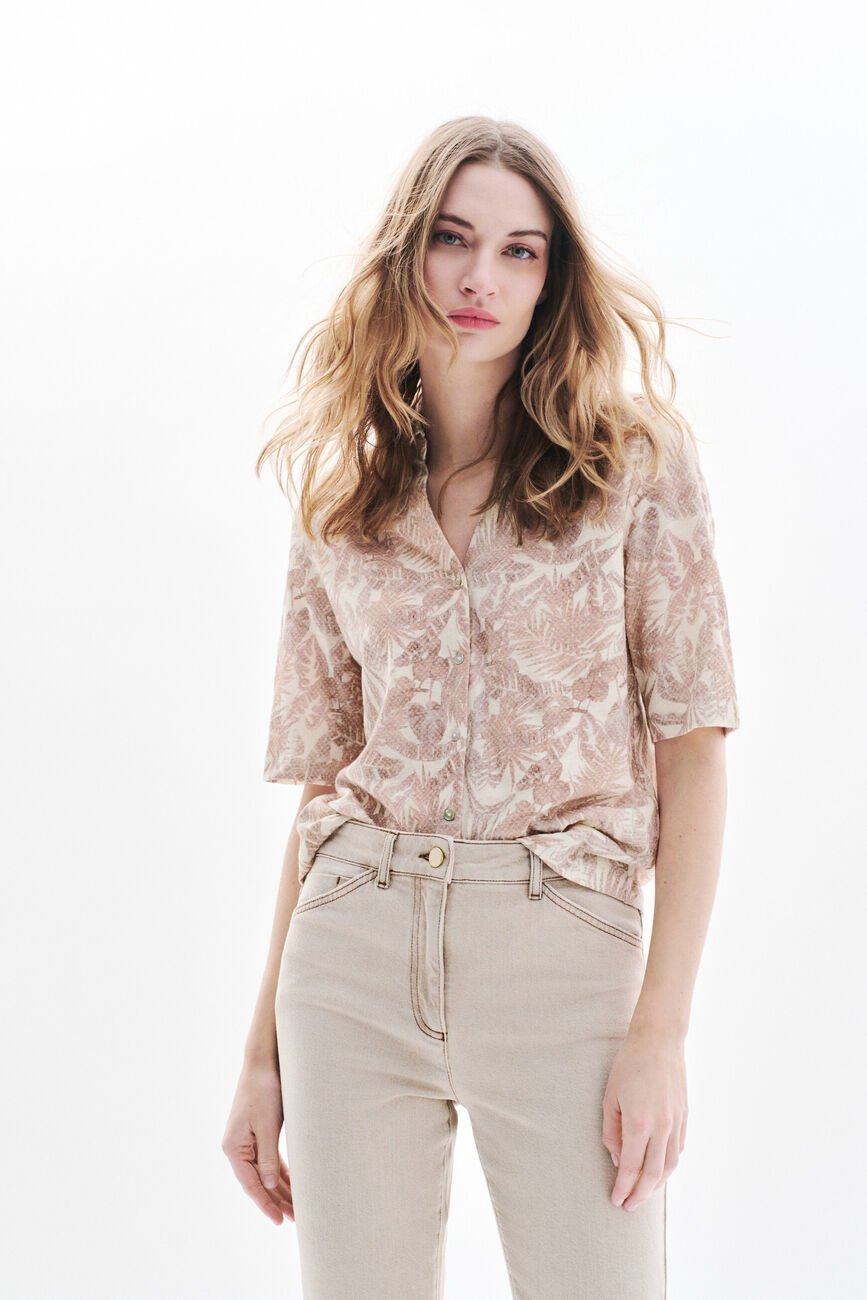 T-shirt Tevelina2 rose clair femme