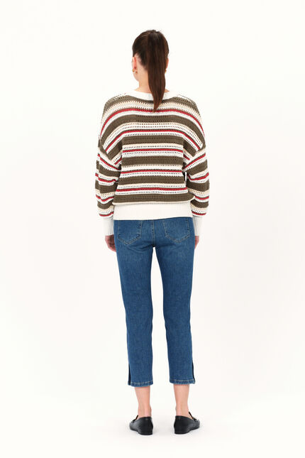 Pull mexico vert femme
