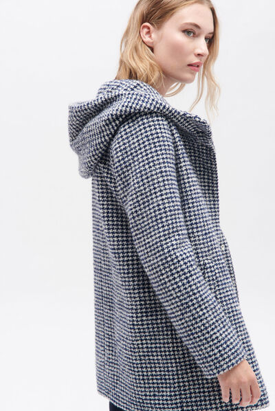 Manteau gnew verise bleu marine femme
