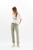 Taha t-shirt khaki green woman
