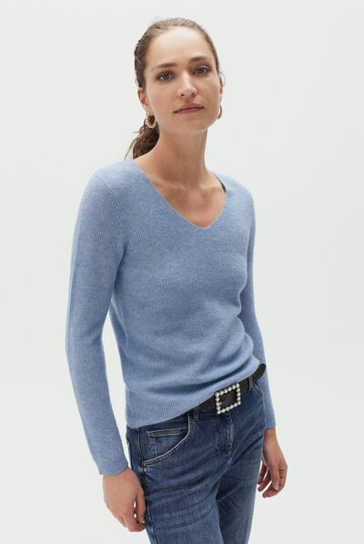 pull gaelle denim stone femme