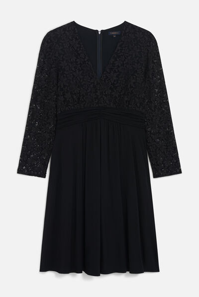 Robe randa noir femme