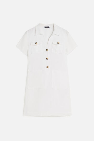 robe laure 100 lin blanc femme robe laure 100% lin blanc femme