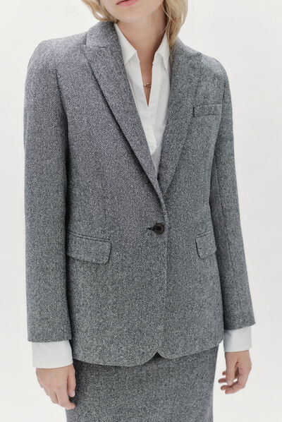 blazer zoe gris fonce femme