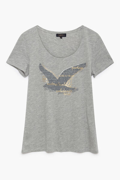 T-shirt Maddy grigio chiaro donna