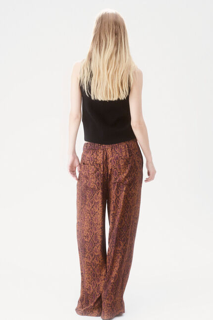 Pantalón Pandi Long marrón cognac mujer