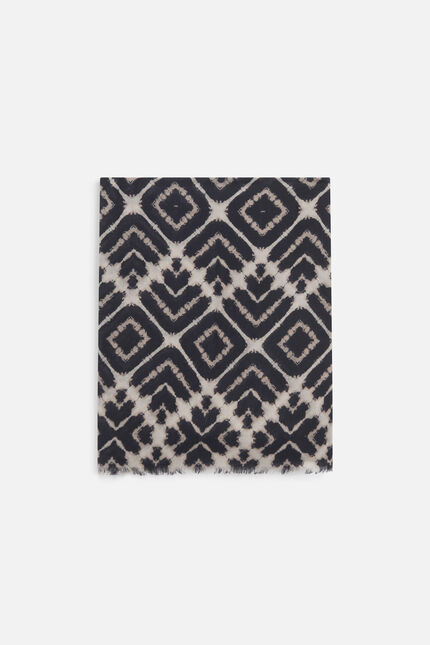Foulard milady 100% laine noir femme