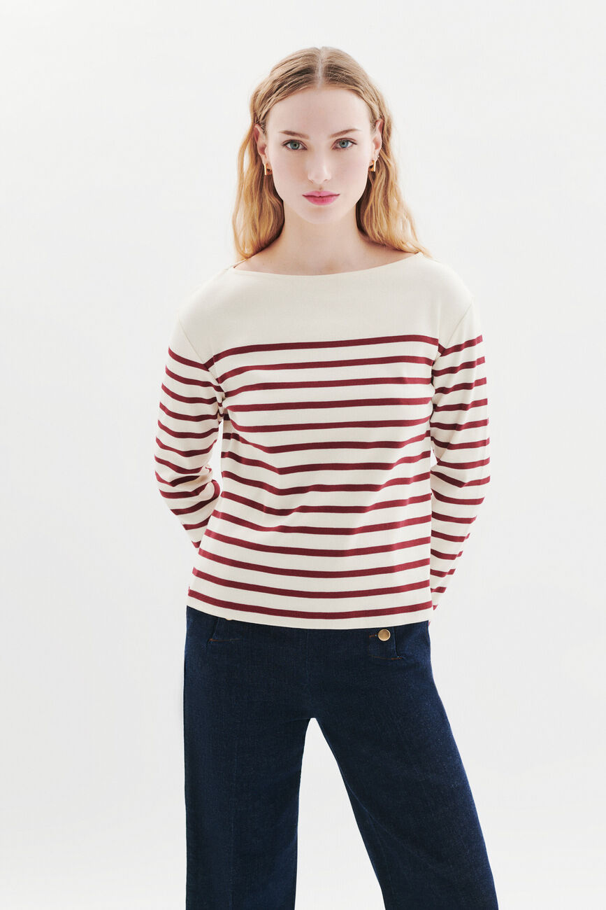 T-shirt Tcassandre rosso bordeaux donna