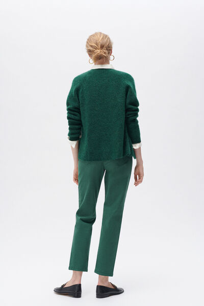 Pantalon ptonino vert fonce femme