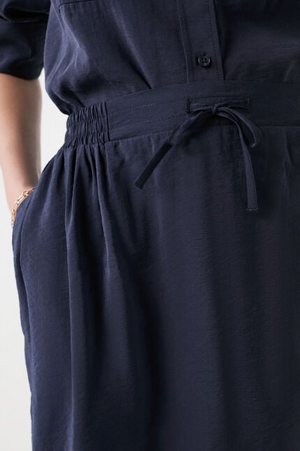 Jupe jim bleu marine femme