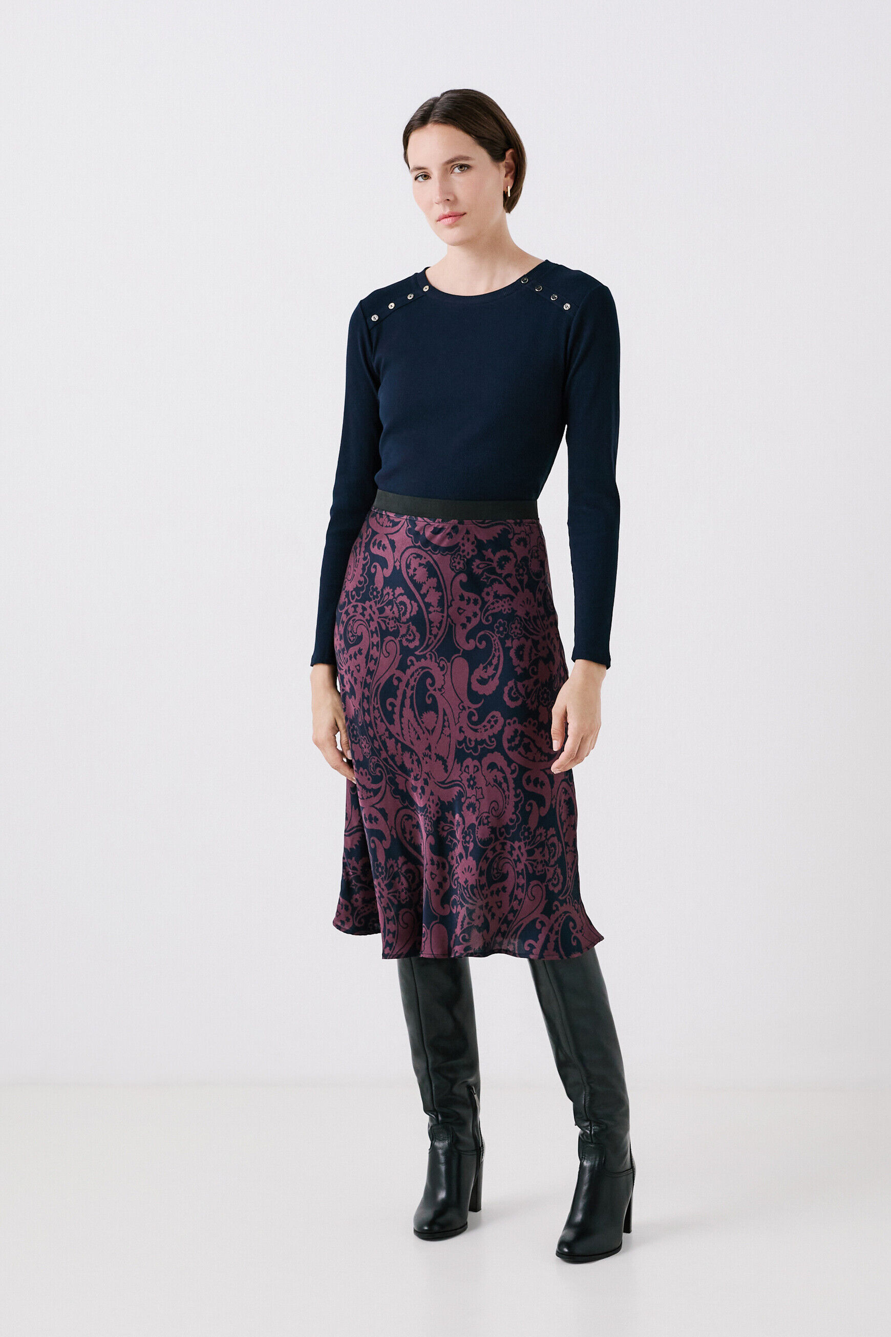 Caroll jupe noire shop