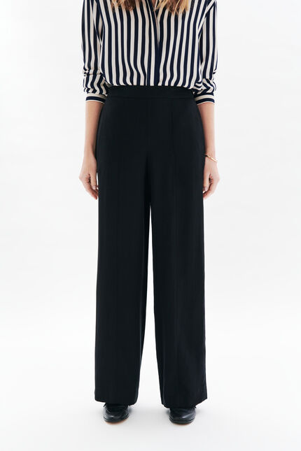Pantalon palise noir femme