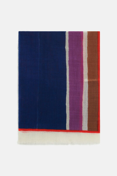 Foulard caroline bleu marine femme
