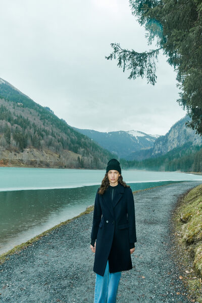 Jas Gregor marineblauw vrouw