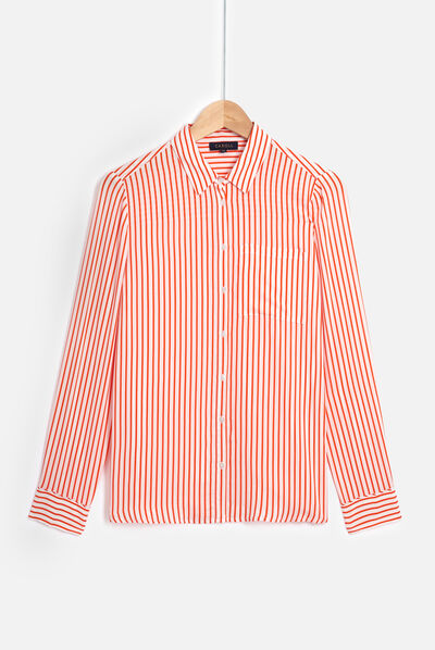 Camicia Tania arancio donna