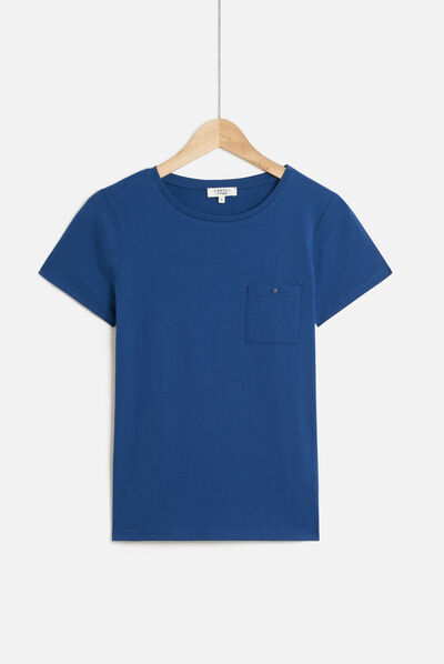 t-shirt ninon bleu femme