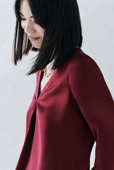 Blouse cmilana2 bordeaux femme