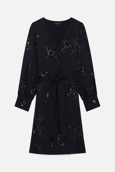 Robe rolly noir femme