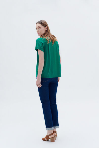 T-shirt tracy vert menthe femme