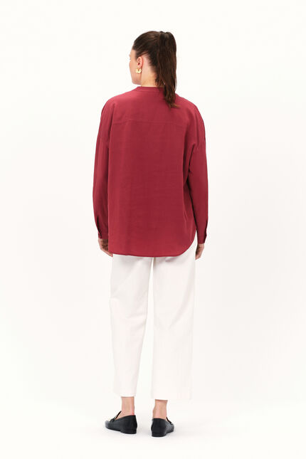 Chemise cesare marron fonce femme