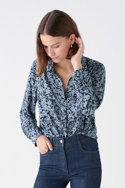 Blouse lovely bleu ciel femme