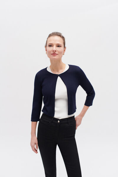 bolero helena bleu marine femme