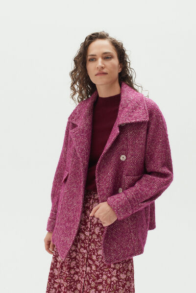 manteau elio prune femme