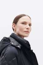 Gavone puffer coat navy blue woman