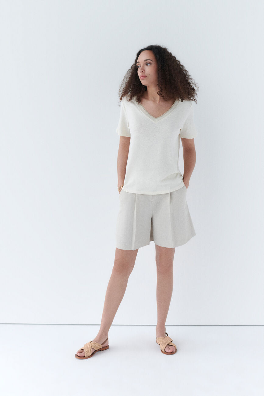 T-shirt Jin zand vrouw