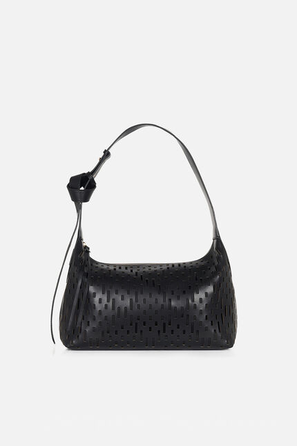 Sac Soalia en cuir noir femme