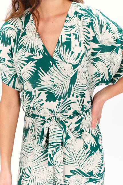 Combinaison cocotte vert emeraude femme