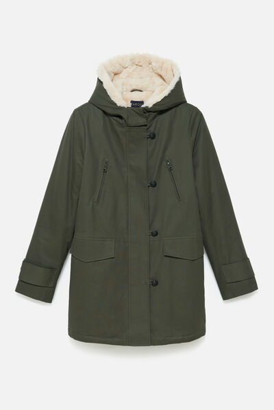 parka kaki femme caroll