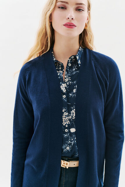 Gilet mgary bleu marine femme