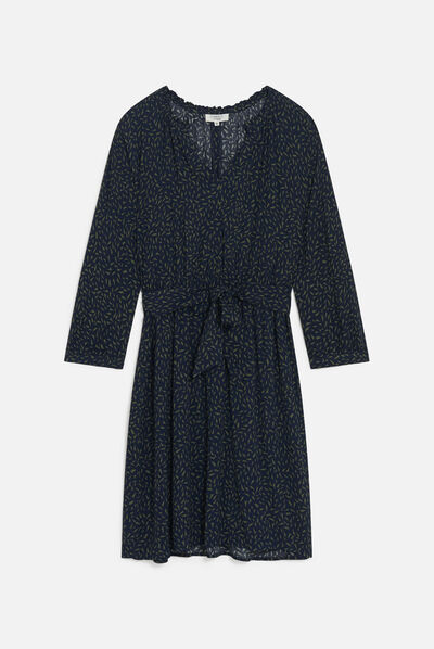Vestido Risma azul marino mujer