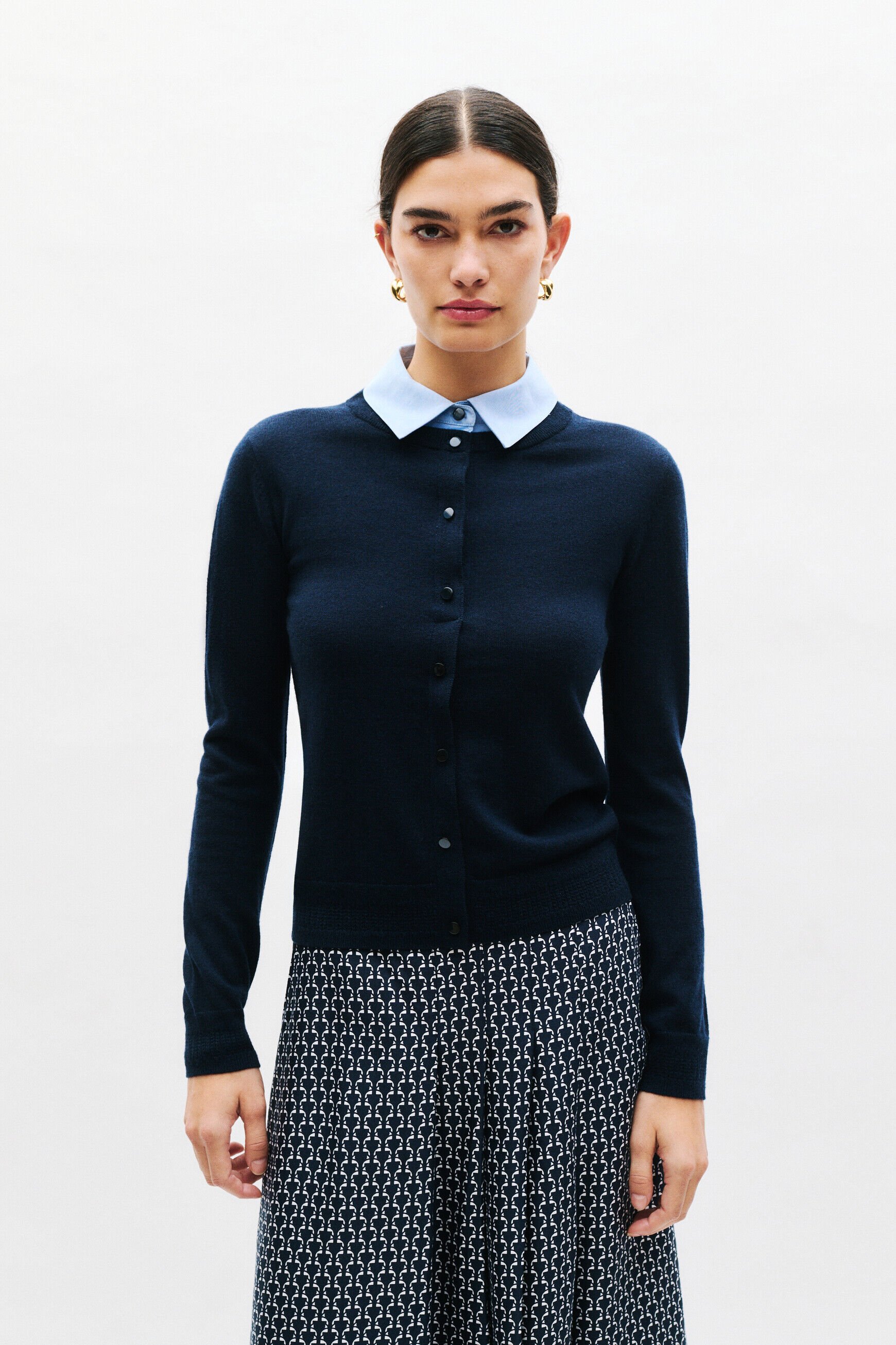 Pull Mléa bleu marine femme