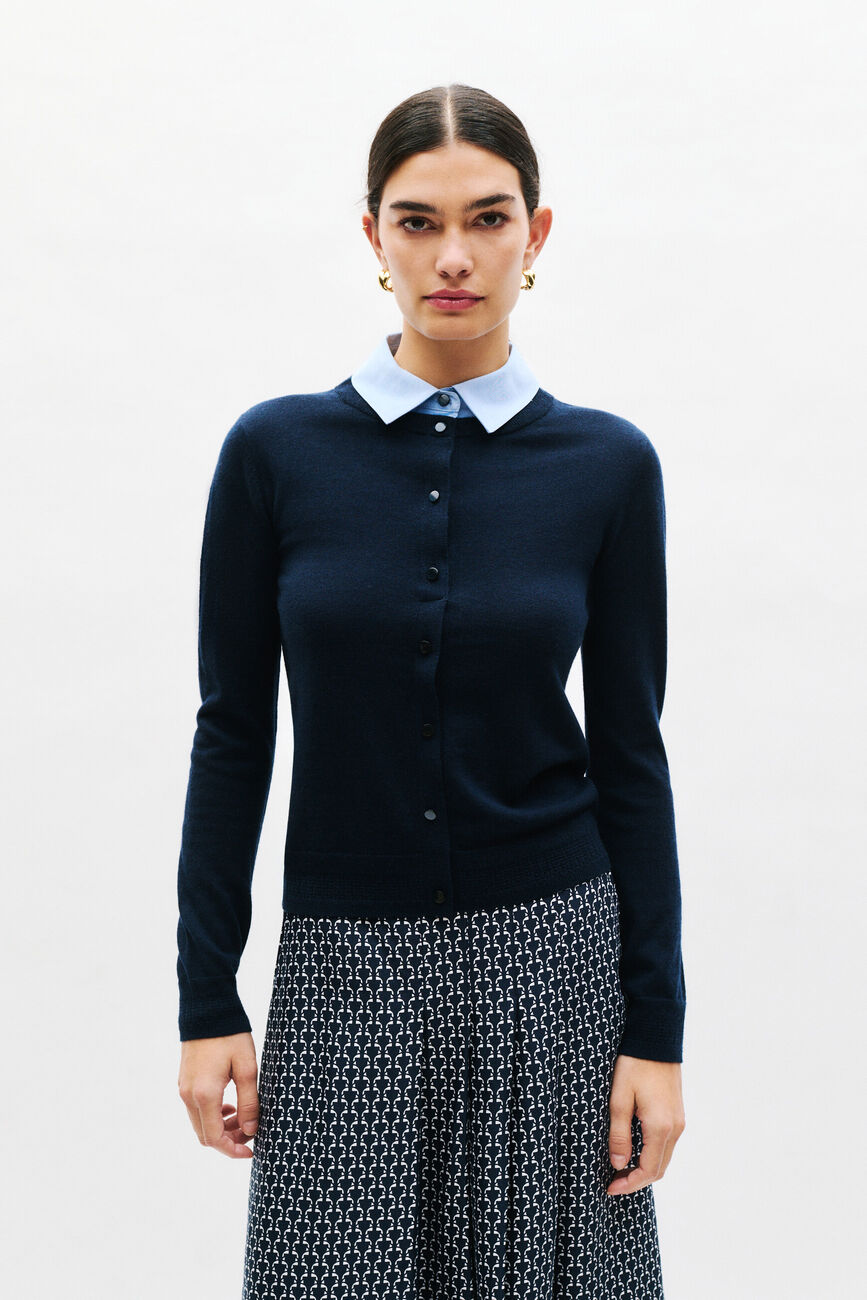 Pull Mléa bleu marine femme