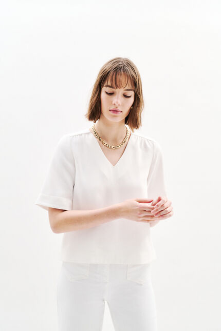 Bluse Cnoe naturfarben damen