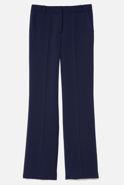 pantalon clement bleu marine femme