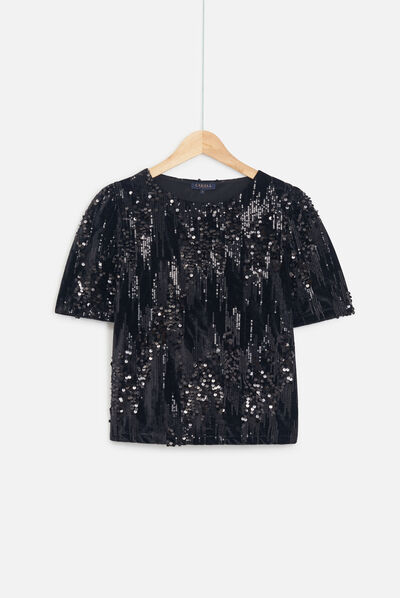 t-shirt casey bis noir femme
