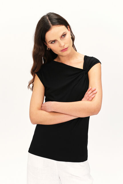 T-shirt tdesert nero donna