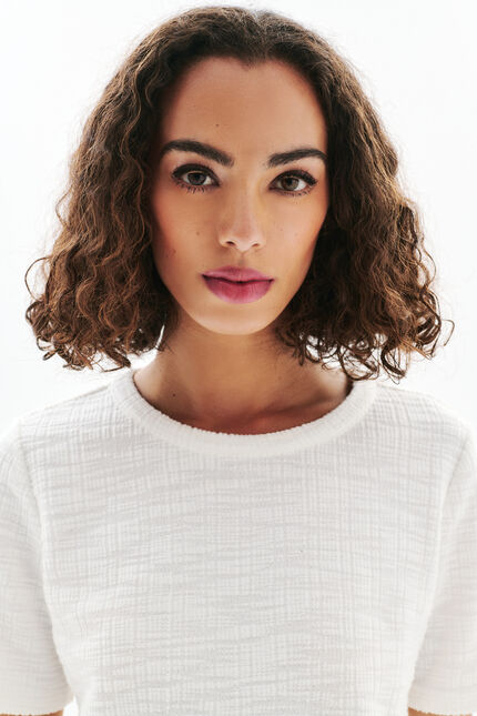 T-shirt Tdaphne ecru femme