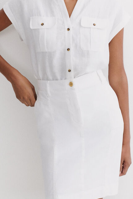 Falda Lazuna b blanco mujer