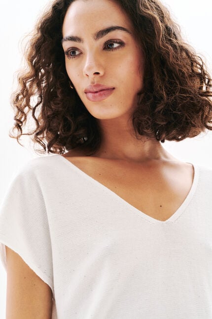 Pull Milania blanc femme